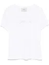 Coperni Crystal Embellished-logo T-shirt In White