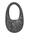 Coperni Mini Swipe Crystal-embellished Bag In Black
