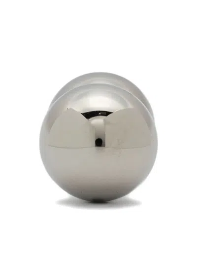 Coperni Crystal-embellished Sphere Earrings In Metallic