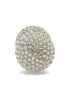 Coperni Crystal-embellished Sphere Earrings In Metallic