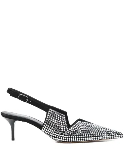 Coperni Crystal Embellished Star Cut Out Low Stiletto