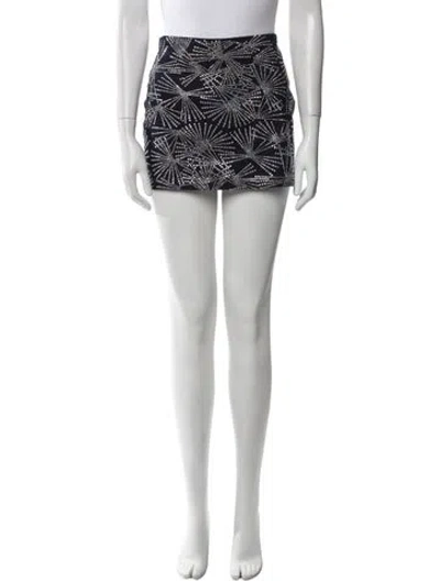 Pre-owned Coperni Crystal Embellishments Mini Skirt In Blue