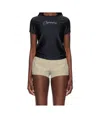 Coperni Womens Crystal Logo Short-sleeve Jersey T-shirt Black Xs In Black