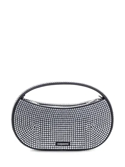 Coperni Embellished Stretch Cotton Blend Sound Swipe Handbag In Black