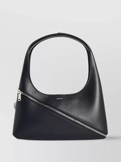 Coperni Curved Handle Structured Shape Smooth Finish Bag In Black