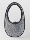 Coperni Mini Swipe Embellished Top Handle Bag In Black