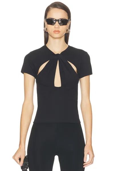Coperni Cut-out Baby Tee In Black