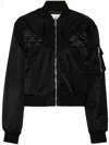 Coperni Cut-out Twisted Bomber Jacket In Black