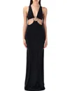 Coperni Women's Cut-out C-logo Dress In Black