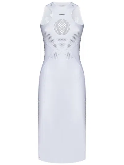COPERNI COPERNI CUT-OUT MIDI DRESS WITH REFLECTIVE DETAILING