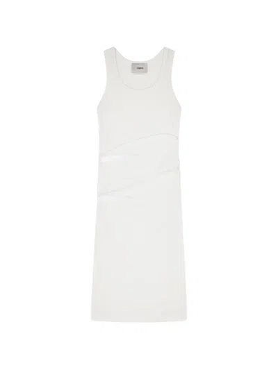 Coperni Cut-out Mini Dress In White