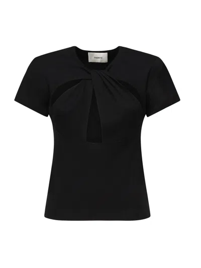 Coperni Cut-out T-shirt In Black