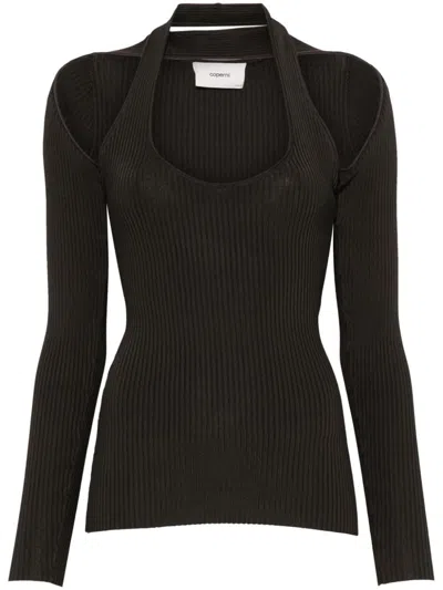Coperni Cut-out Top In Black