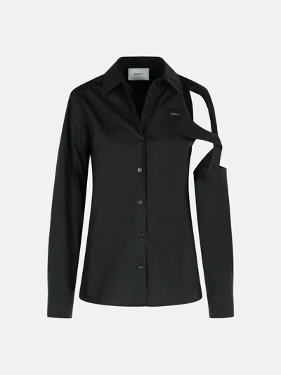 Coperni 'cutout' Black Cotton Shirt