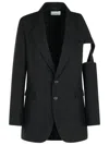 Coperni Cutout Detail Blazer Long Sleeves In Black