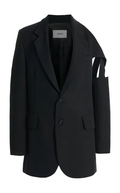 Coperni Cutout Blazer In Black