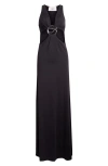 Coperni Women's Cut-out C-logo Dress In Black