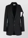 Coperni Cutout Detail Blazer Long Sleeves In Black