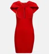 Coperni Cutout Jersey Minidress In Lipstick Red