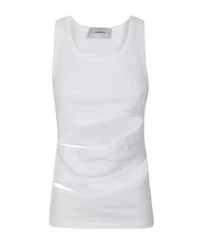 Coperni Cut-out Spiral Top In White