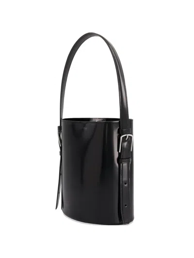 Coperni Cylindrical Ergonomic Bucket Bag In Black