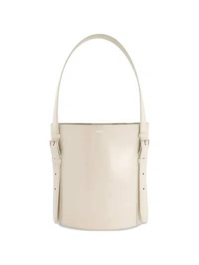 Coperni Cylindrical Ergonomic Bucket Bag In Neutral