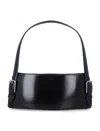 Coperni Cylindrical Structured Glossy Leather Shoulder Bag In Black
