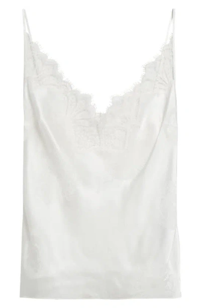 Coperni Cymatics Jacquard Lace Low-back Cami Top In White