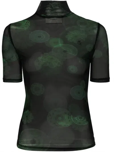Coperni Cymatics Mesh T-shirt In Black