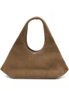 Coperni Dark Brown Logo Leather Bag In Pattern