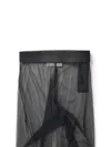 Coperni Stylish Polyester Tights With Buckle And Mesh In Black