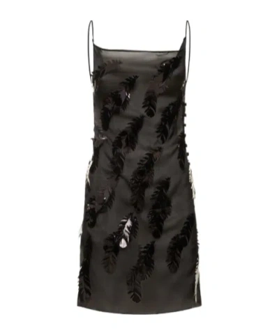 Coperni Decorated With A Mini Suspender Dress In Black