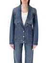 Coperni Denim Jacket In Light Blue