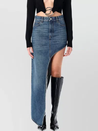 COPERNI DENIM ASYMMETRIC SKIRT HIGH WAIST