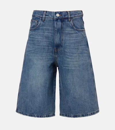 Coperni Denim Bermuda Shorts In Blue