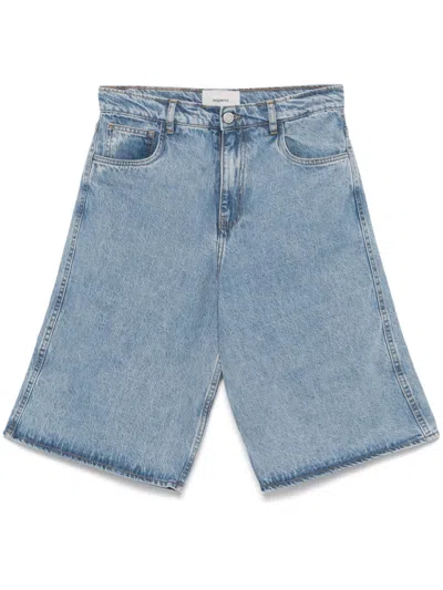 Coperni Denim Bermuda Shorts In Blue