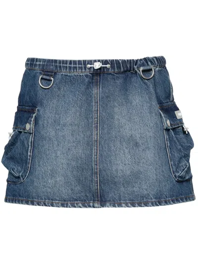 COPERNI DENIM CARGO MINI SKIRT
