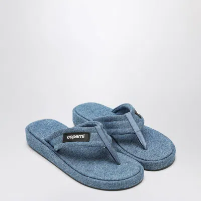 Coperni Denim Flip-flops With Logo