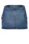 Coperni Blue Open Hip Denim Shorts