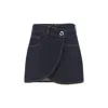 Coperni Asymmetric Denim Miniskirt