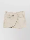 Coperni Denim Mini Skirt Grey Greige