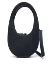 Coperni Small Swipe Leather Crossbody Bag In Black