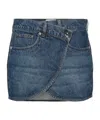 Coperni Minigonna Denim A Portafoglio In Blue