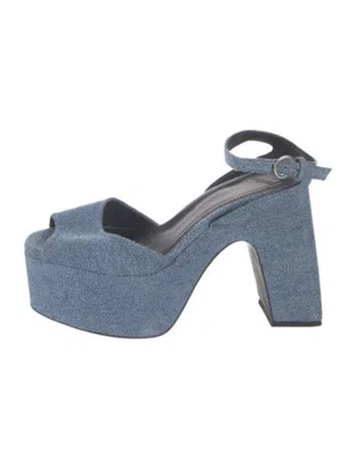 Pre-owned Coperni Denim Sandals In Blue