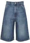Coperni Denim Bermuda Pants In Blue