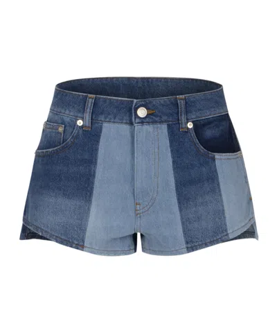 Coperni Denim Shorts With Belt Loops In Blue