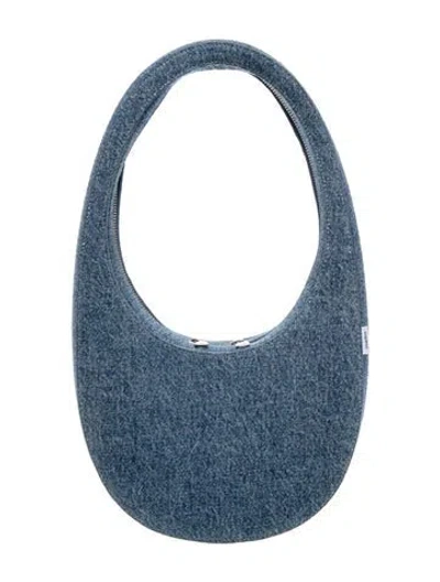 Pre-owned Coperni Denim Shoulder Bag In Blue