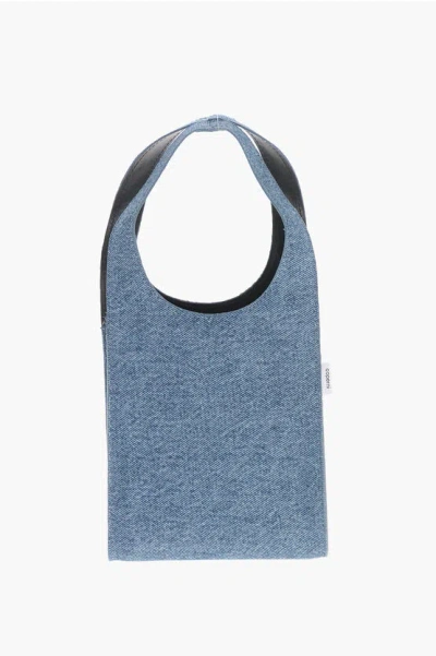 Coperni Denim Swipe Mini Bag With Removable Shoulder Strap