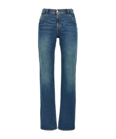 Coperni Denim Trousers With Belt Loops In Blue