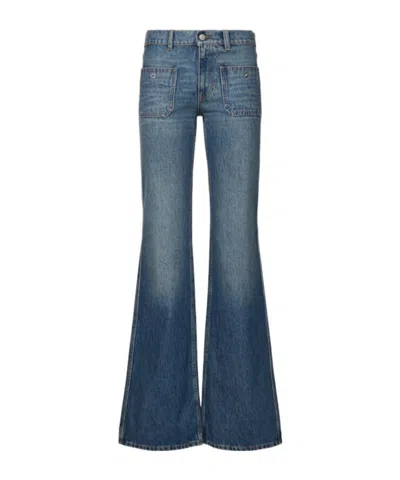 Coperni Denim Trousers With Belt Loops In Blue